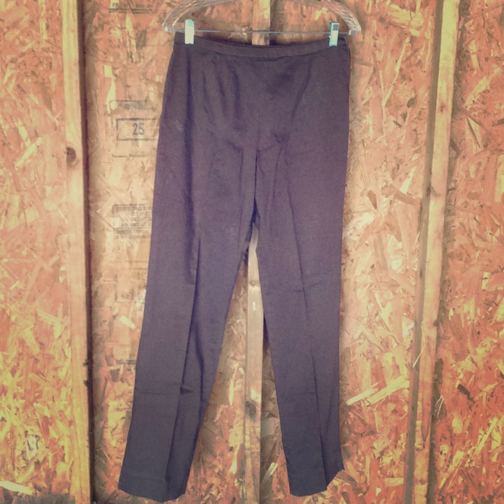 A La Carte Dark Brown Slacks Size 6